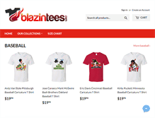 Tablet Screenshot of blazintees.com